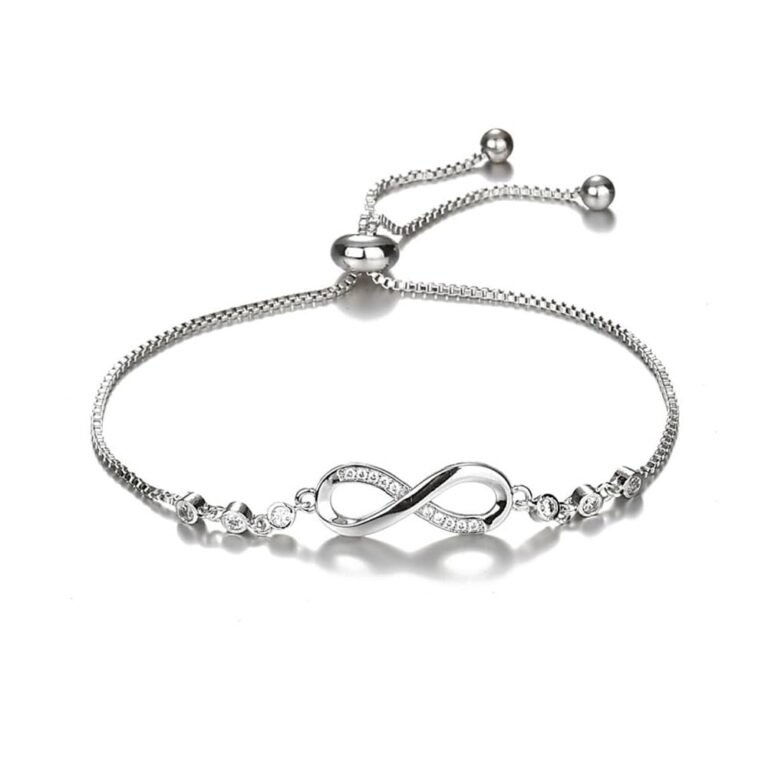Shining Diva Fashion Latest Stylish Crystal Charm Bracelet for Women and Girls