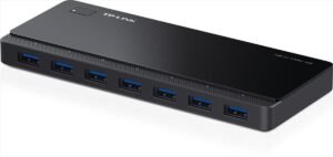 TP-Link Powered USB Hub with 7 Data Smart Charging USB 3.0 Ports, Compatible with Windows, Mac OS X and Linux Systems, 5V/1.5A Power Output (UH700)