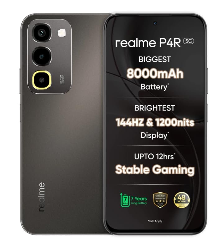 realme P4R 5G Smartphone Titanium Glare 4 GB RAM 128 GB