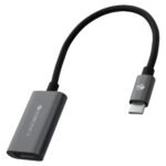 Zebronics Type-C to HDMI Converter, 1080p@240Hz, 4K@60Hz, 18Gbps High Speed Converter, 3D Video Support, 15cm Cable, Aluminum Body, Compatible with Mac, Samsung Dex, Windows Laptop (TA250H)