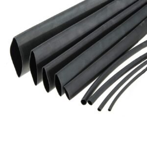 ART IFACT 10 Meters Heat Shrink Tubes: 1 Meter each 1mm, 1.5mm, 2mm, 3mm, 4mm, 4.5mm, 5mm, 6mm, 8mm and 10mm Polyolefin 2:1 Sleeve for Wrap – (Black)