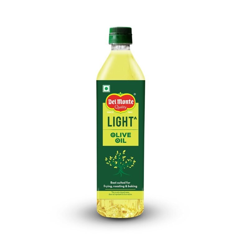 Del Monte Light Olive Oil (Imported) 1L PET Bottle | Extra Light in Flavour & Aroma | Ideal for Everyday Indian Cooking – Deep Frying, Curries, Roasting & Sauteing | High MUFA & Rich in Antioxidants