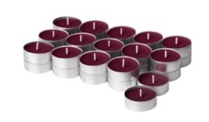 IKEA SINNLIG Scented Tealight, Sweet Berries, Red – 30 pack