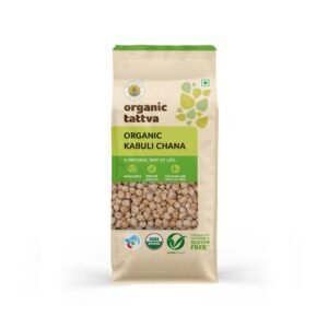 Organic Tattva Kabuli Chana | Premium Whole Chickpeas for Daily Cooking | Smooth Texture and Mild Aroma | Kabuli Chana 500g Pack