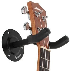 Juârez JRZ100 Guitar Wall Hanger/Mount/Holder/Hook/Stand/Rack for Acoustic/Electric/Bass Guitars, with Fittings/Accessories, Black