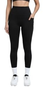 Rock Paper Scissors Premium High Waist Stretchable Gym Tights Leggings with Pockets Gym wear/Active Wear Tights Yoga Pants Zumba/Dance Womens Workout Tights Gym Tight Black Camouflage