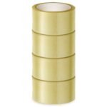 AIPL BOPP Packaging Clear Tape – 72MM x 50 Meter| Pack of 4 | for Packaging Decorating and DIY works