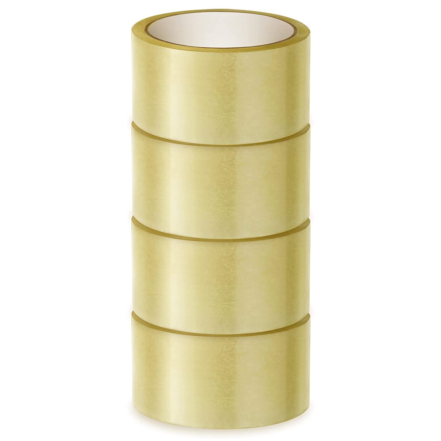 AIPL BOPP Packaging Clear Tape – 72MM x 50 Meter| Pack of 4 | for Packaging Decorating and DIY works