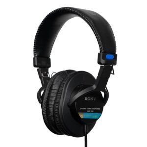 Sony MDR-7506 Professional Wired On Ear Headphones (Best Compatible with Professional Cinema Line Camera) – Black