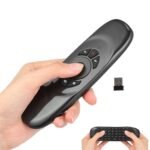 3 in 1 Universal Air Mouse Remote with Keyboard – 2.4 Ghz Wireless Connection Air Fly Smart Remote for PC, Smart TV, Android TV Box