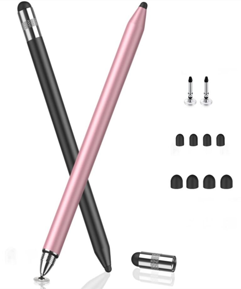 MEKO 2 Pcs 3 in 1 Stylus Pen, High Sensitivity Capacitive Touch Screen Pen