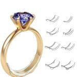 Fashion Frill Ring Sizer Adjuster For Loose Rings For Women Men Ring Tightener Resizer Fit Spiral Silicone Adjuster for Loose Rings Pack of 4