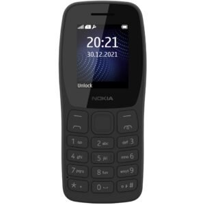 Nokia 105 Classic | Single SIM Keypad Phone with Built-in UPI Payments, Long-Lasting Battery, Wireless FM Radio, Without Charger| 1 Year Replacement Guarantee | Charcoal