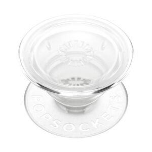 ​​​​PopSockets Phone Grip with Expanding Kickstand, Adhesive Grip – Clear