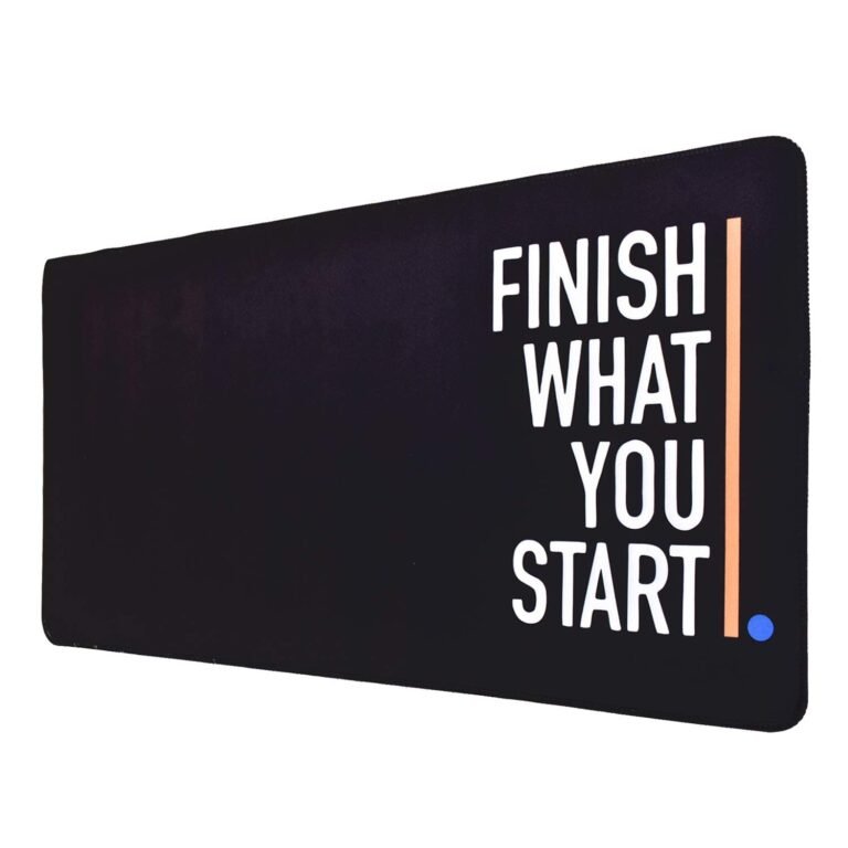 Seagull flight of fashion Large Extended Mouse Pad XXL with Non-Slip Rubber Base, Stitched Edge Mouse Mat for Laptop, Computer & Desk – 60 x 30 x 0.2 cm – Finish What You Start Quote
