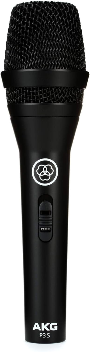 Akg P3 S – High-Performance Dynamic Microphone with On/Off Switch – XLR