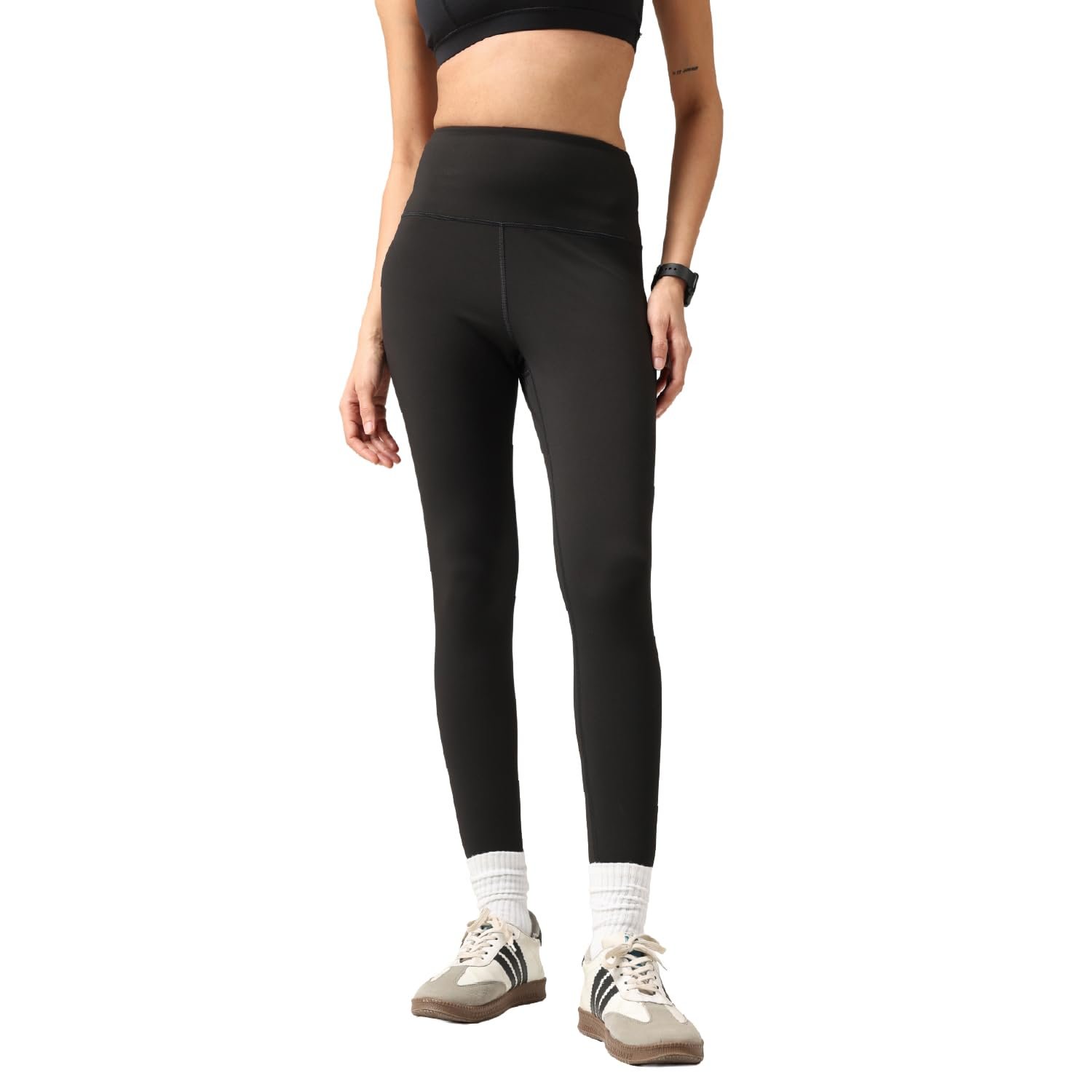 BlissClub The Ultimate Leggings Lite, Ankle Length Tights for Women for Gym, Yoga and Workout with High Waist, Regular (for Women Upto 5’4)