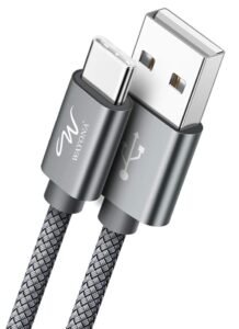 Wayona USB Type C 6FT 2Meter Charger Cable Fast Charging USB C Cable Compatible for Samsung Galaxy S26 Ultra iPhone 17 16 15 Pro,S20,MI,Vivo (6 FT Pack of 1, Grey)
