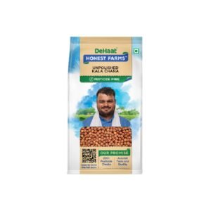 DeHaat Honest Farms | Pesticide-Free | Kala Chana 1kg | Black Chana | Naturally Contains Protein