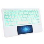 Concept Kart B102D Wireless Touchpad Keyboard with 7-Color Backlit, Ultra-Light, Multi-Device Connection, Compatible with iOS Ipad, Android, Windows Tablets, Smartphone