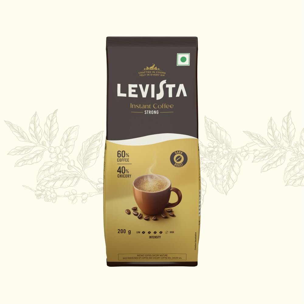 Levista Strong Instant Coffee (200 Gram Pouch)