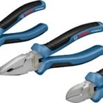 BOSCH Professional 3-Piece Pliers Set (Combination, Needle-Nose & Side Cutters) – Durable Steel Construction, Ergonomic Handles, Precision Cutting Edges, 160/180/200 mm with L-BOXX Inlay