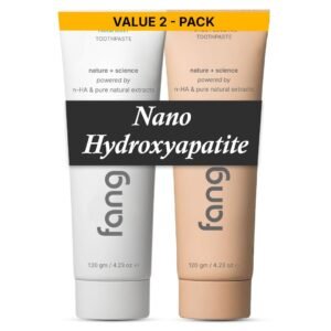 Toothpaste Combo Pack |Fluoride Free Hydroxyapatite, Teeth Whitening, Heals Sensitive Teeth, Fights Cavities, Gum Diseases, Bad Breath, SLS & Chemical Free (Pack of 2, Farm Mint & Forest Essence Toothpaste)