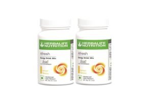 Herbalife HN Nutrition Afresh Energy Drink (Lemon Flavour, 50 g) -Combo Pack of 2
