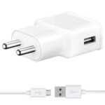 Fast Quick Charger for Samsung Galaxy A6+ (2018) / A 6 Plus Charger Original Like Adapter | Adaptive Fast Charger | Android Mobile USB Charger with 1 Meter Micro USB Charging Data Cable (White)