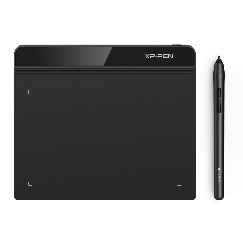 XP-Pen StarG640 Graphics Drawing Tablet Pen Tablet (6×4 Size, 8192 Levels of Pressure Sensitivity, Battery Free Stylus and 20 Replacement nibs), Black