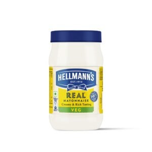 Hellmann’s Veg Mayonnaise, 250 g, for Creamy Delicious Meals, 100% Vegetarian, World’s No. 1 Mayonnaise Brand