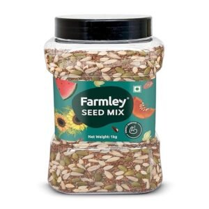 Farmley Seeds Mix, Edible Seed I Healthy Diet Snacks | 100% Natural, dietary fiber,omega-3s I Chia, Pumpkin,Flax, Watermelon and Sunflower Seeds (1000g)