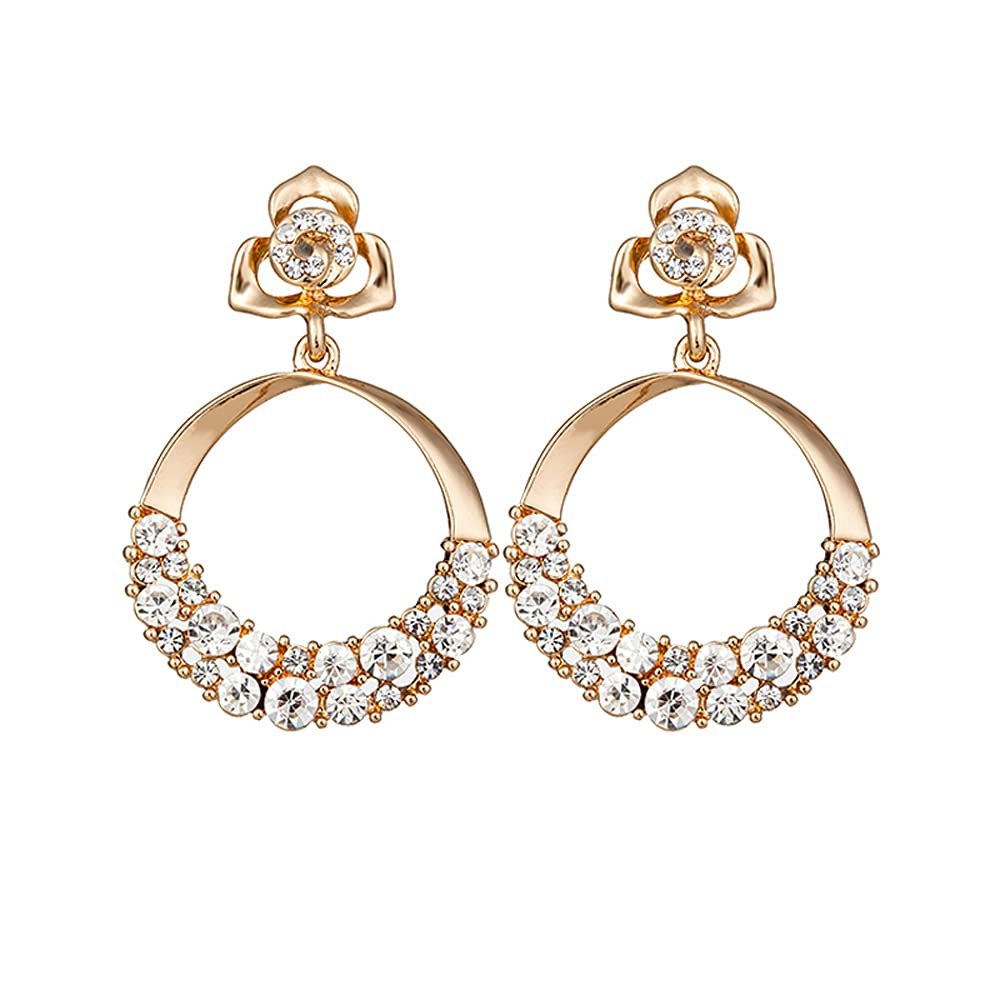 Shining Diva Fashion Latest Stylish Fancy Gold Plated Earrings for Women Girls (9567er)