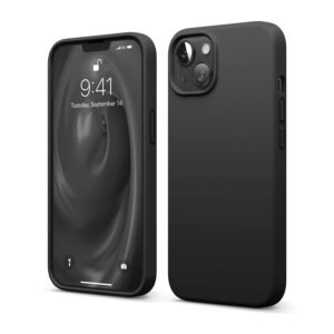 elago Premium Liquid Silicone Case for iPhone 13 Black