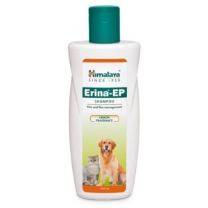 Himalaya Erina-EP Shampoo | 200 ml | Tick & Flea Control for Dogs & Cats | with Neem & Eucalyptus for Skin Health & Hygiene