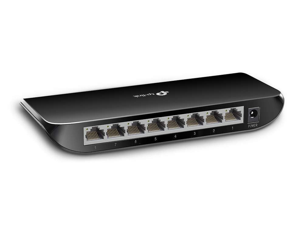TP-Link TL-SG1008D 8-Port Desktop Switch (Black)