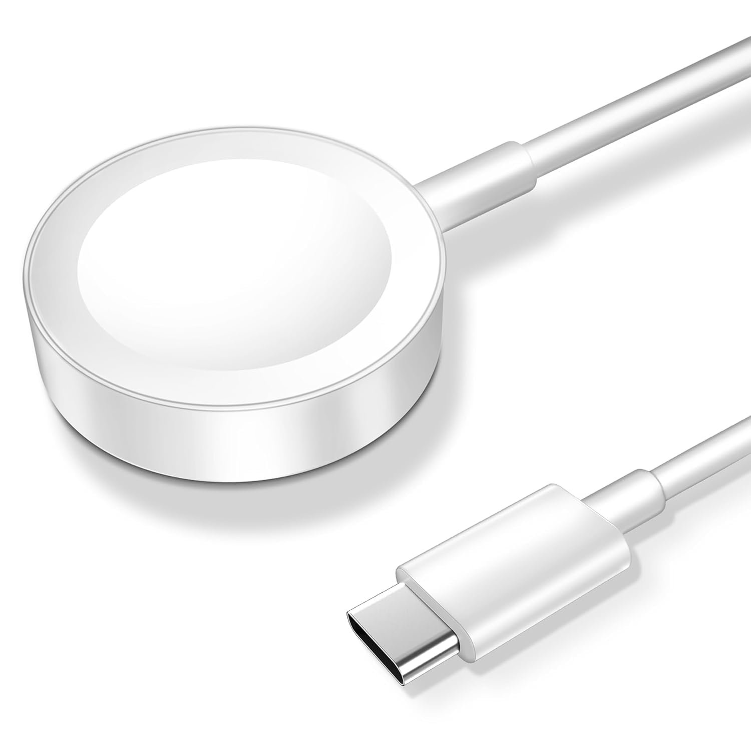 TRPYD Apple Watch Charger Fast Magnetic Charging Cable 3ft USB C White (Skin White)