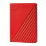 2TB My Passport® External HDD, Red USB 3.0 with Automatic Backup, 256 Bit AES Hardware Encryption,Password Protection,Compatible with Windows and Mac