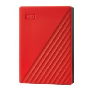 2TB My Passport® External HDD, Red USB 3.0 with Automatic Backup, 256 Bit AES Hardware Encryption,Password Protection,Compatible with Windows and Mac