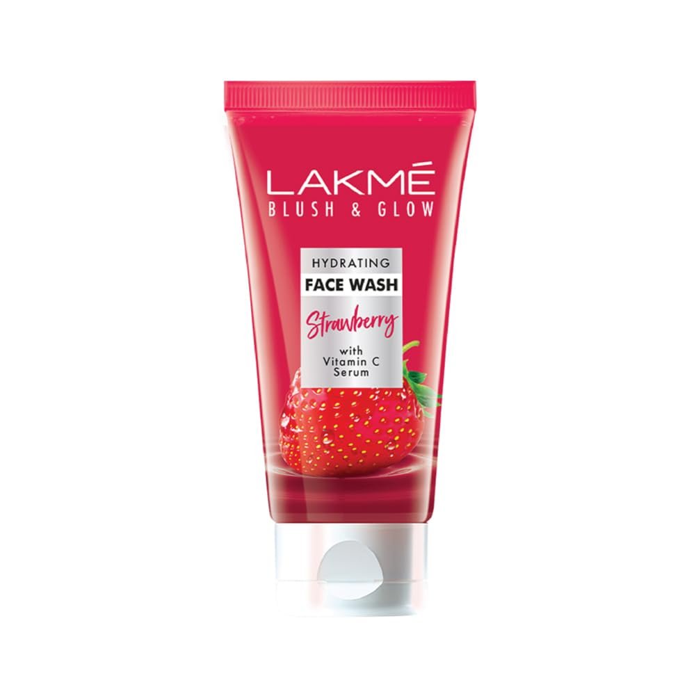 Lakme Blush & Glow Strawberry Freshness Gel Face Wash with Strawberry Extracts, 50 g