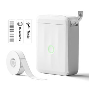 NIIMBOT D110 Mini Label Printer for Home/Office/School, 0.5 Inch (White)