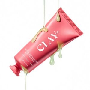 ClayCo Matcha Enzyme Face Scrub with AHA + BHA for Gentle Exfoliation, Deep Pore Cleansing, Blackhead Removal, Skin Brightening & Texture Refining for Oily, Acne-Prone & Combination Skin | 70 g