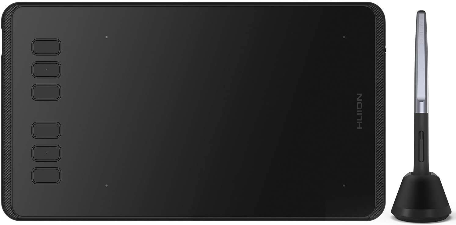 HUION Inspiroy H640P 6 * 4 inch Graphics Drawing Tablet with Battery-Free Stylus 8192 Pressure Sensitivity 6 Customized Hot Keys Digital Pen Tablet for Linux, Mac, Windows PC and Android