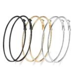 YouBella Jewellery Earrings for women Combo of 3 Pair of Hoop Earrings for Girls and Women