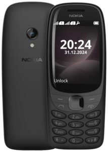 Nokia 6310 Dual SIM Keypad Phone with a 2.8” Screen, Wireless FM Radio and Rear Camera with Flash | 1 Year Replacement Guarantee | Black
