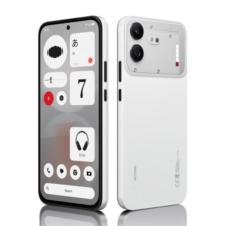 Nothing Phone (4b) 5G (White, 8GB RAM, 128GB Storage) | Snapdragon 6 Gen 4 Octa-Core Processor | 50MP + 8MP Dual Rear Camera | 16MP Front Camera | 6.77-inch AMOLED Display | 6000mAh Battery |