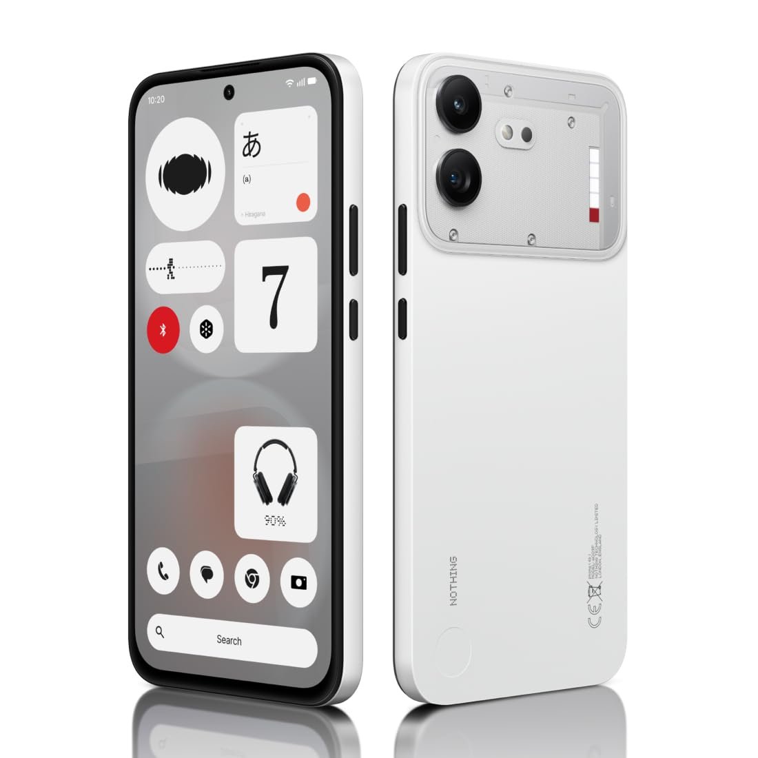 Nothing Phone (4b) 5G (White, 8GB RAM, 128GB Storage) | Snapdragon 6 Gen 4 Octa-Core Processor | 50MP + 8MP Dual Rear Camera | 16MP Front Camera | 6.77-inch AMOLED Display | 6000mAh Battery |