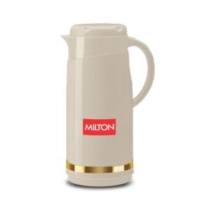 Milton Renova 1500 Water Jug, PU Insulated Inner Stainless Steel Hot & Cold Jug, BPA Free, Leak Proof, 1.35 L, Beige, Ideal for Tea, Coffee, Water, Hot Beverages