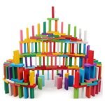 Toy Imagine 120 Pcs Colorful Wooden Building Blocks for Kids – Educational Board Game Domino Set for Boys & Girls – Indoor Fun Games & Party Activities – Toys for Ages 3 to 12 Years (12 Colors)
