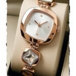 styledose Luxury Dial in Square case with Ston Studded brecelet Strap Quartz Analogue Wrist Watches for Women’s & Girls&Miss&Ladies